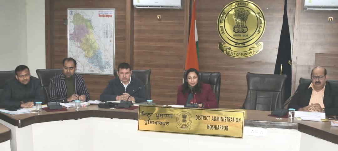 Deputy Commissioner reviews the work of various departments